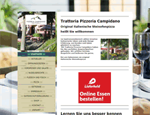 Tablet Screenshot of pizzeria-herschbach.de